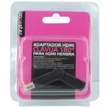 Adaptador Mooster  HDMI clavija 180º para HDMI hembra 417-766
