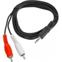Cable conexion jack 3,5mm macho a 2 rca macho 1,5m