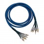 Cable RCA 5 m, profesional, 4 RCA macho a 4 RCA macho