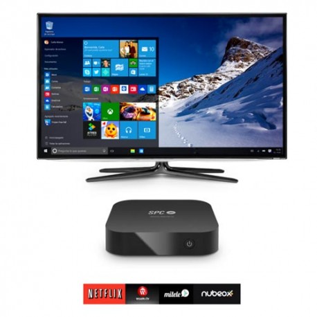 Smartee Windows PC de SPC Internet, Smart TV + PC + Videoconsola todo en uno, Incluye ratón y Window