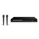 Reproductor DVD karaoke Sunstech DVPMK770 con 2 microfonos