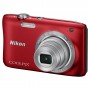 Camara digital Nikon S2900 roja 20Mpx + estuche+ palo selfie