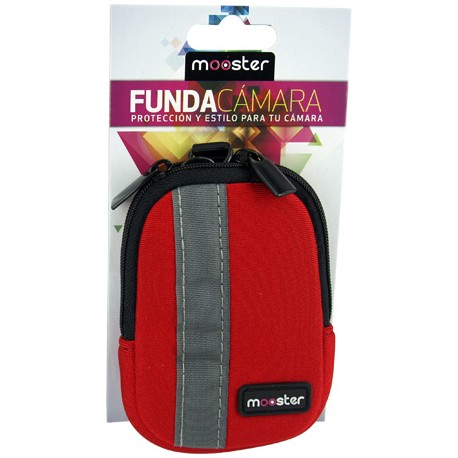 Funda Mooster  camara fotos digital roja MBC56-GY/R