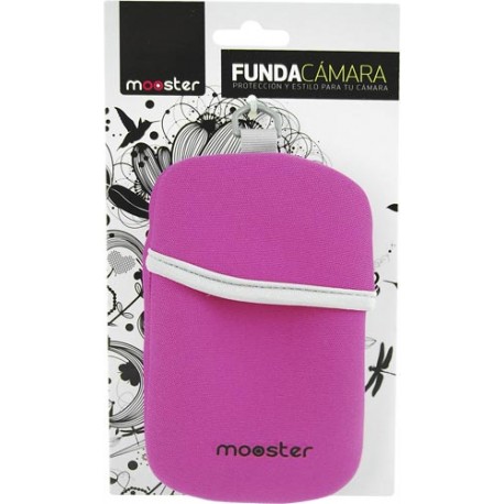 Funda para camara fotos Mooster  neopreno rosa MBC65-PK