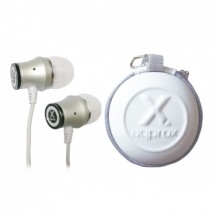 Auriculares intrauditivos Aqprox APPHS07W blancos con bolsa de transporte