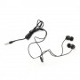 Auriculares metalicos con micro  3.5 mm negro
