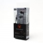 Auriculares metalicos con micro  3.5 mm negro