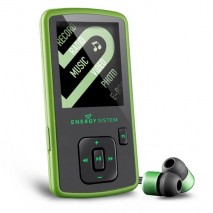 Reproductor Energy Sistem MP4 slim 3 nature green (8GB, auriculares intrauditivos, radio FM, microsd