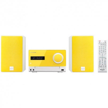 Mini Cadena PIONEER X CM35 Y Lifestyle , Bluetooth y NFC , USB , 15W , Amarilla