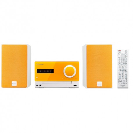 Mini Cadena PIONEER X CM35 D Lifestyle , Bluetooth y NFC , USB , 15W , Naranja