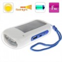 Linterna LED mini Solar con Radio y función de carga