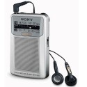 Radio Sony SRFS26 FM AM con auriculares tamaño reducido indicador LED sintonia