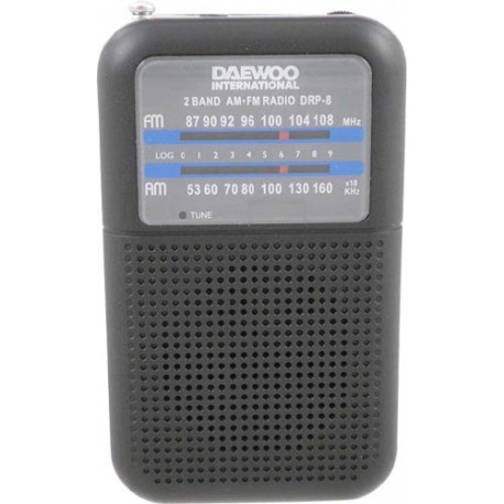 Radio portatil analogico con altavoz DAEWOO drp-8b black