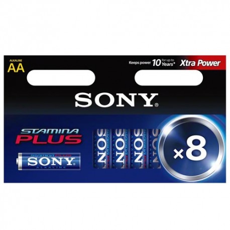 Blister ( 8 pilas ) Sony , AM3M8D,LR6 , AA , alcalinas ,