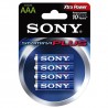 Blister ( 4 pilas ) Sony ,  AM4B4D ,  LR3 ,  AAA ,  alcalinas ,