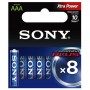 Blister ( 8 pilas ) Sony , AM4M8A , LR3 ,  AAA  ,  alcalinas