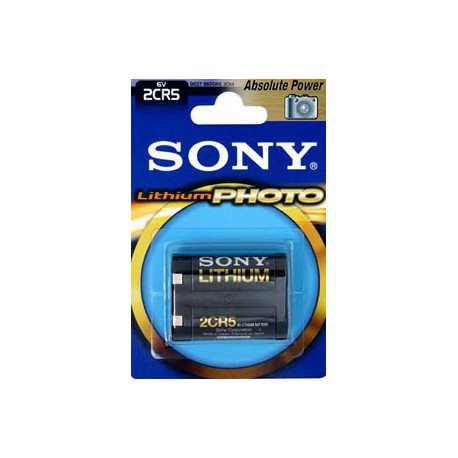 Blister 1 pila Sony 2CR5 especial foto DL245 Litio (34 x 17 x 45,01) 6 v,
