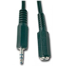 Cable prolongacion macho jack 3,5mm a hembra jack 3,5mm ( 3 m )