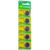 Blister 5 pilas GP tipo boton CR2032 Litio (20 mm, d, x 3,20 alt,) 3 v,  220 mAh,