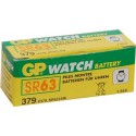 Caja de 10 pilas reloj GP  SR 63, V379, SR521SW oxido de plata (5,80 d, x 2,15 alt,) 1,55 v, 14 mAh,