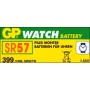 Caja de 10 pilas GP reloj SR 57, GP 399, SR 0927W oxido de plata (9,50 d, x 2,70 alt,) 1,5 v, 55 mAh