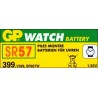Caja de 10 pilas GP reloj SR 57, GP 399, SR 0927W oxido de plata (9,50 d, x 2,70 alt,) 1,5 v, 55 mAh