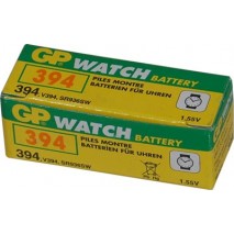 Caja de 10 pilas SR 45 GP V394 SR0936SW oxido de plata (9,50 d, x 3,60 alt,)  1,5 v, 60 mAh,