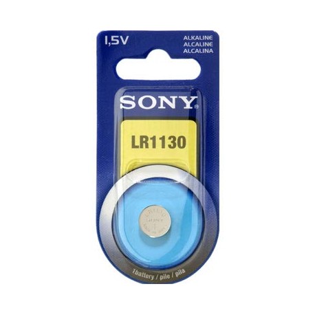Blister 1 pila  alcalina LR1130 (3,05 d, x 11,60 alt,) 1,5 v,