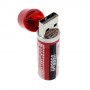 Pack 2 unidades pila AA recargable por USB roja