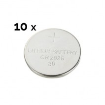 Caja con 10 Pilas de boton CR2025