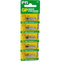 Blister 5 pilas GP 27A 12 v, alcalina (7,70 x 28 mm,)