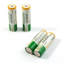 Pack de pilas recargables AA de 2500 mAh, NI-MH
