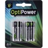 Blister 4 pilas alcalinas Optipower  AAA alto rendimiento , LR3