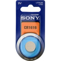 Blister 1 pila Sony  CR1616 Litio (16 mm, d x 1,60 alt,) 3 v,  42 mAh,