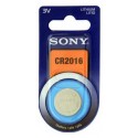 Blister 1 pila Sony CR2016 Litio (20 mm, d x 1,60 alt,) 3 v,  72 mAh,
