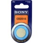 Blister 1 pila Sony CR2016 Litio (20 mm, d x 1,60 alt,) 3 v,  72 mAh,
