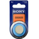 Blister 1 pila  Sony CR2025 Litio (20 mm, d, x 2,50 alt,) 3 v, 160 mAh,