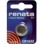 Pila alcalina Renata CR1632 3 v, 125 mAh,