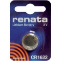 Pila alcalina Renata CR1632 3 v, 125 mAh,