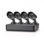 Kit vigilancia CCTV mini Conceptronic 700 TVL cuatro canales C4CHCCTVKITM incluye 4 camaras exterior