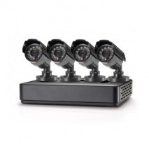 Kit vigilancia CCTV mini Conceptronic 700 TVL cuatro canales C4CHCCTVKITM incluye 4 camaras exterior