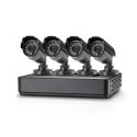 Kit vigilancia CCTV mini Conceptronic 700 TVL cuatro canales C4CHCCTVKITM incluye 4 camaras exterior