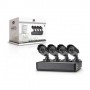 Kit vigilancia CCTV mini Conceptronic 700 TVL cuatro canales C4CHCCTVKITM incluye 4 camaras exterior