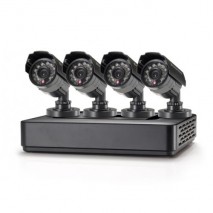 Kit vigilancia CCTV mini Conceptronic profesional 4 canales C4CCTVKITM1TB grabador con disco duro We