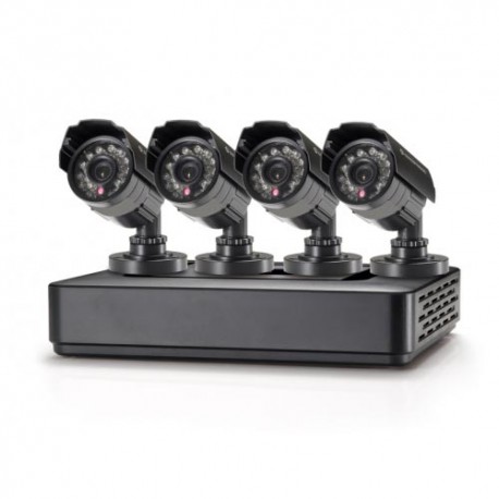 Kit vigilancia CCTV mini Conceptronic profesional 4 canales C4CCTVKITM1TB grabador con disco duro We