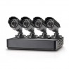 Kit vigilancia CCTV mini Conceptronic profesional 4 canales C4CCTVKITM1TB grabador con disco duro We