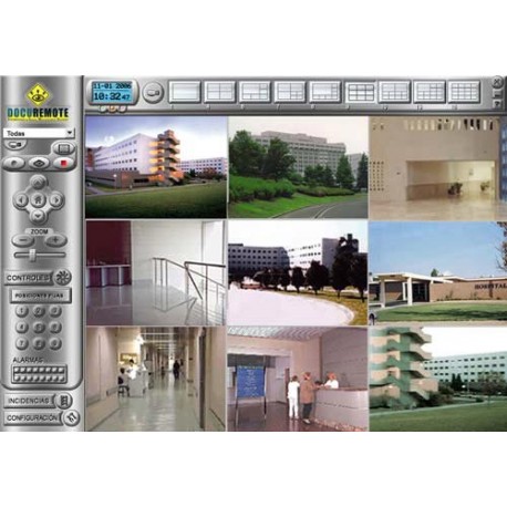 Software IP Panasonic de 9 camaras sobre 9