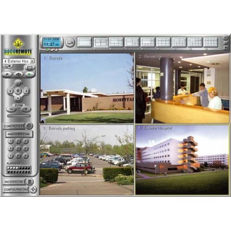 Software IP Panasonic de 4 camaras sobre 4