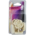 Pack con 6 protectores de enchufe Stauwer tipo europeo blanco