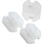Pack con 3 protectores de enchufe Staüwer tipo schuko blanco